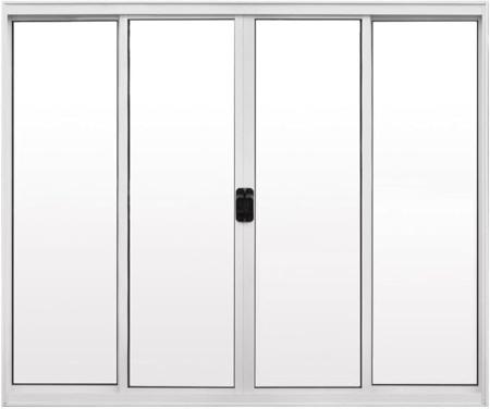 JANELA 4 FOLHAS ALUMINIO ESQUADROMIL 